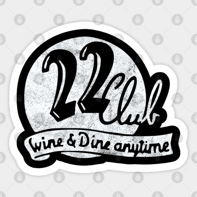 Cocktail Bar / Club 22 / Bar Logo / Vintage Americana / 1950s Style Sticker by RCDBerlin